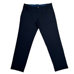Adidas Golf Go To 5-Pocket Pant Tapered Fit 35X30 Black Athletic Athleisure EUC